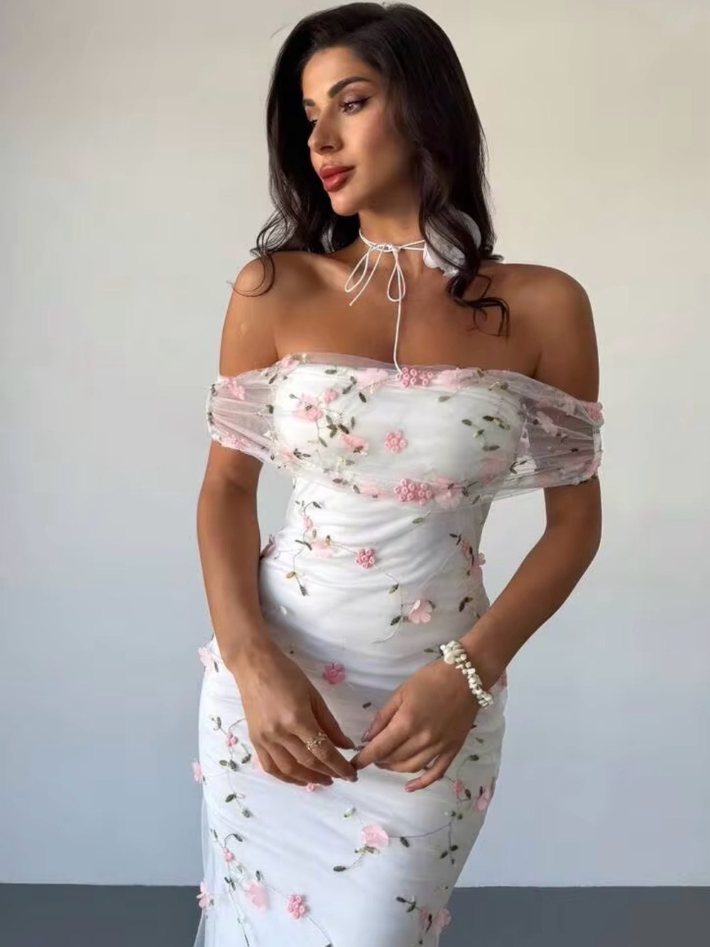 Dress,Spring,Summer,Bridal Shower,Floral - Picture 6 of 8